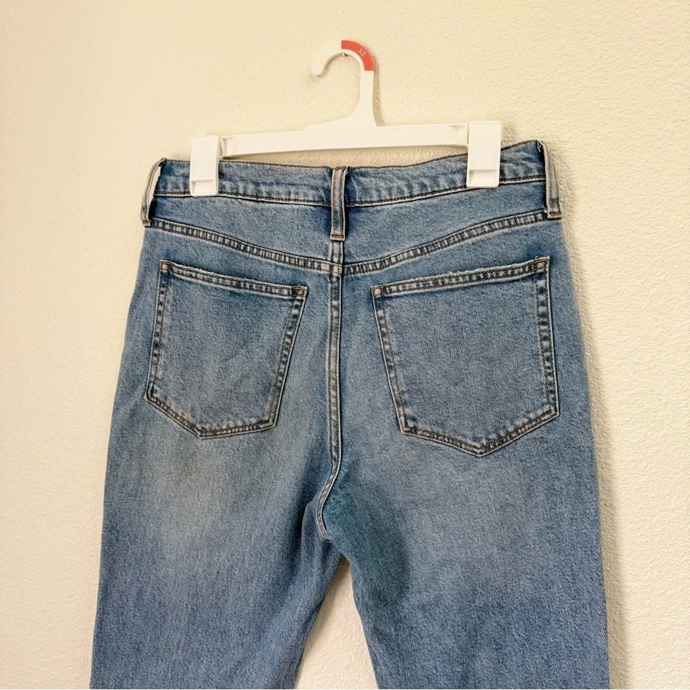 J. Crew Blue Denim Essential Straight High Rise Jeans Women’s Size 28